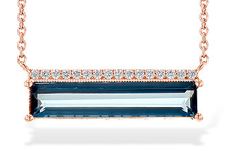 M217-69508: NECK 2.70 LONDON BLUE TOPAZ 2.80 TGW