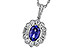 M302-19517: NECKLACE .80 TANZANITE 1.15 TGW (7x5MM OV)