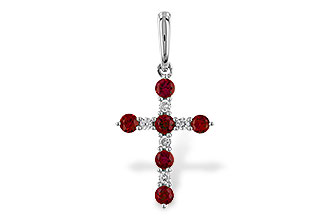 M302-20426: PENDANT .34 TW RUBY .42 TGW