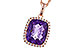 M302-21326: NECKLACE 4.57 AMETHYST 4.81 TGW (12x10MM CU)