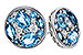 M302-22217: EARRINGS 1.02 TW BLUE TOPAZ 1.18 TGW