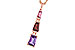 M302-22226: NECKLACE 2.32 SEMI-PREC (PT,GT,AMY) 2.37 TGW