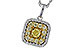 M302-22235: NECK .23 FANCY YELLOW DIAMONDS .65 TW