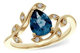 M302-22244: LDS RG 1.20 LONDON BLUE TOPAZ 1.26 TGW (8x6MM LBT)