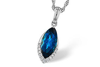 M302-25908: NECK 2.14 LONDON BLUE TOPAZ 2.20 TGW (12x6MM MQ)