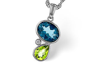 M302-26771: NECKLACE 2.43 SEMI-PREC (PER,LBT) 2.45 TGW