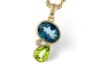 M302-26771: NECKLACE 2.43 SEMI-PREC (PER,LBT) 2.45 TGW